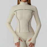 Yoga Clothes Women Sport Jacket Running Long Sleeve Shirt Sports Jackets Top Workout Coat Gym Training Clothing Workout Yoga Top Khamik Shop Online