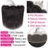 13x4 Transparent  Lace Frontal with Bundles Brazilian Virgin Human Hair With Lace Front Straight Hair Extension Natural Black Khamik Shop Online