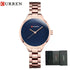 CURREN New Simple Women Bracelet Wrist Watches Light Extravagant Girls Fashion Geneva Quartz Clock Female Luxury Wristwatch 2017 Khamik Shop Online