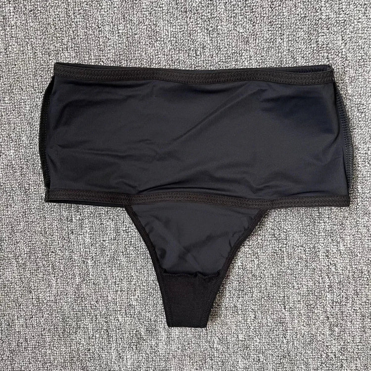 Women Big Elastic High Waist Panties Briefs Black-T Breathable Briefs Intimates Shapewear Panties Erotic Lingerie Slim Thongs Khamik Shop Online
