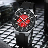 CURREN Fashion Casual Men Sports Watch Chronograph Silicone Belt Auto Date Dial Quartz Wristwatch Male Reloj Relogio Masculino Khamik Shop Online