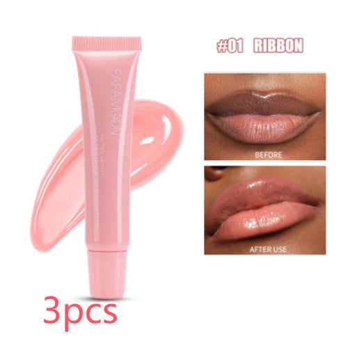 Glossy Lip Glaze Waterproof Long Lasting Lip Gloss Glossy Mirror Tea Periwinkle Abderus