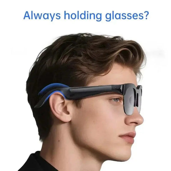 Lenovo HOT BT Audio Bone-Conduction Smart Glasses 150+ Language Real-Time Translation Music Glasses for Men Women Sports Running Khamik Shop Online
