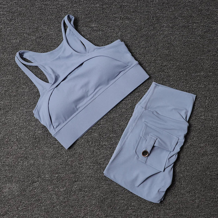 Fitness Shorts Yoga Sets Women&