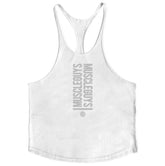 Summer Men Gym Workout Printed Tank Tops Y Back Fitness spaghetti straps Muscle Fit Stringer Sportswear Bodybuilding Cotton Tee Khamik Shop Online