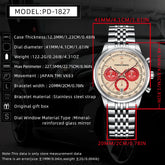 PAGANI DESIGN New VK63 Quartz Watch 41mm Men Wristwatch Chronograph Stainless Steel Waterproof Clock Top Brand Gift Watches Mens Khamik Shop Online