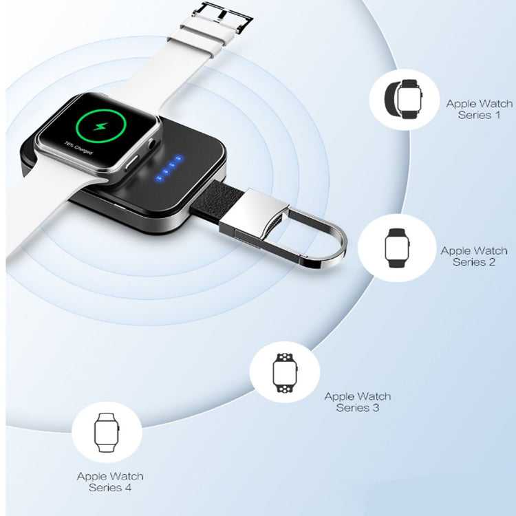 Apple Watch Wireless Charger Power Bank On Key Chain Salmon Lucky
