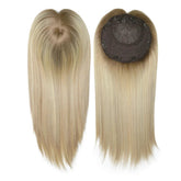 14 Inches Mogolian Cuticle Remy Hair Topper Silky Straight 8x8” Jewish Kosher Human Hairpieces Topper Free Style 120% Density Khamik Shop Online