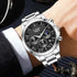 LIGE Luxury Fashion Quartz Man Watch Classic Business Auto Date Gentlemen Steel Band Moon Phase Waterproof Watches for Men Male Khamik Shop Online