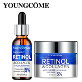 Retinol Cream Serum Combo Set Locks In Moisture Repairs Skin Smoothes Wrinkles Increases Elasticity For Younger Healthier Skin Khamik Shop Online