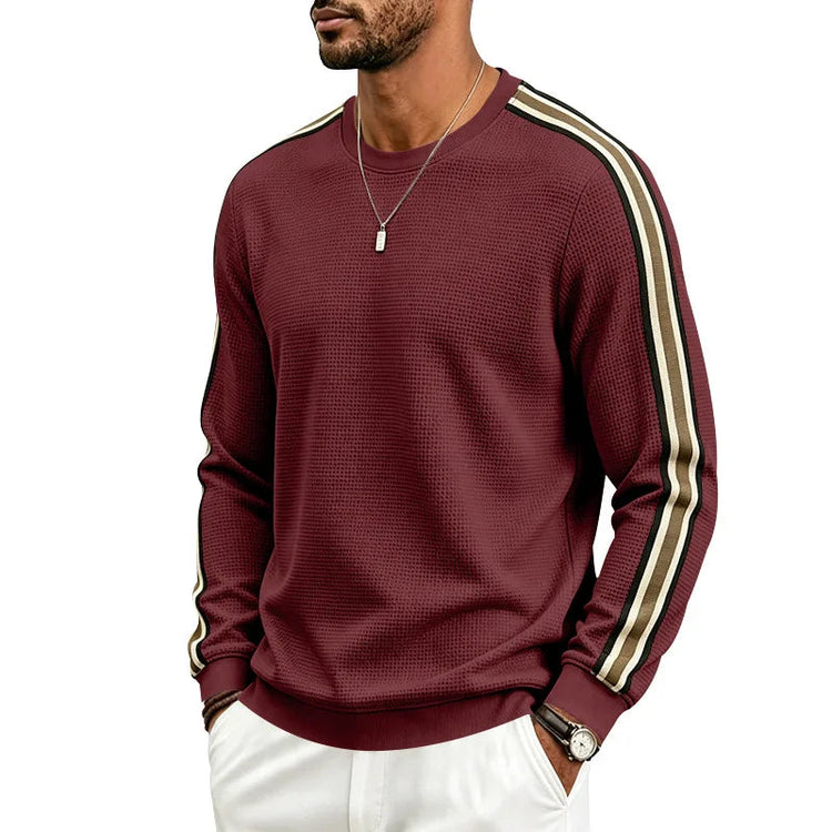 Men Lightweight Pineapple Grid Sweatshirt, Crew Neck Loose Breathable Casual Sport Top For Spring Autumn Amazon EU US Khamik Shop Online