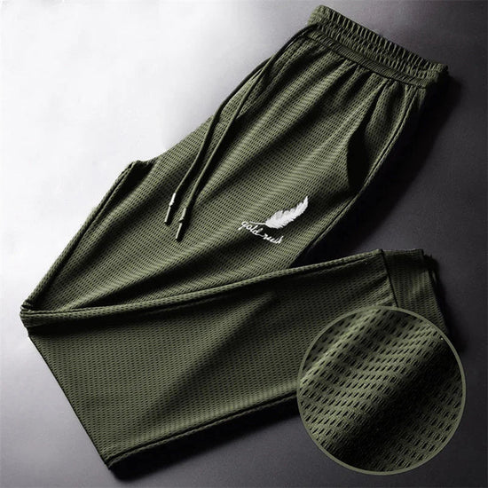 Men Fashion Quick Dry Pants Lightweight Hiking Jogging Running Trousers Breathable Workout Gym Ankle Tied Athletic Pants Khamik Shop Online