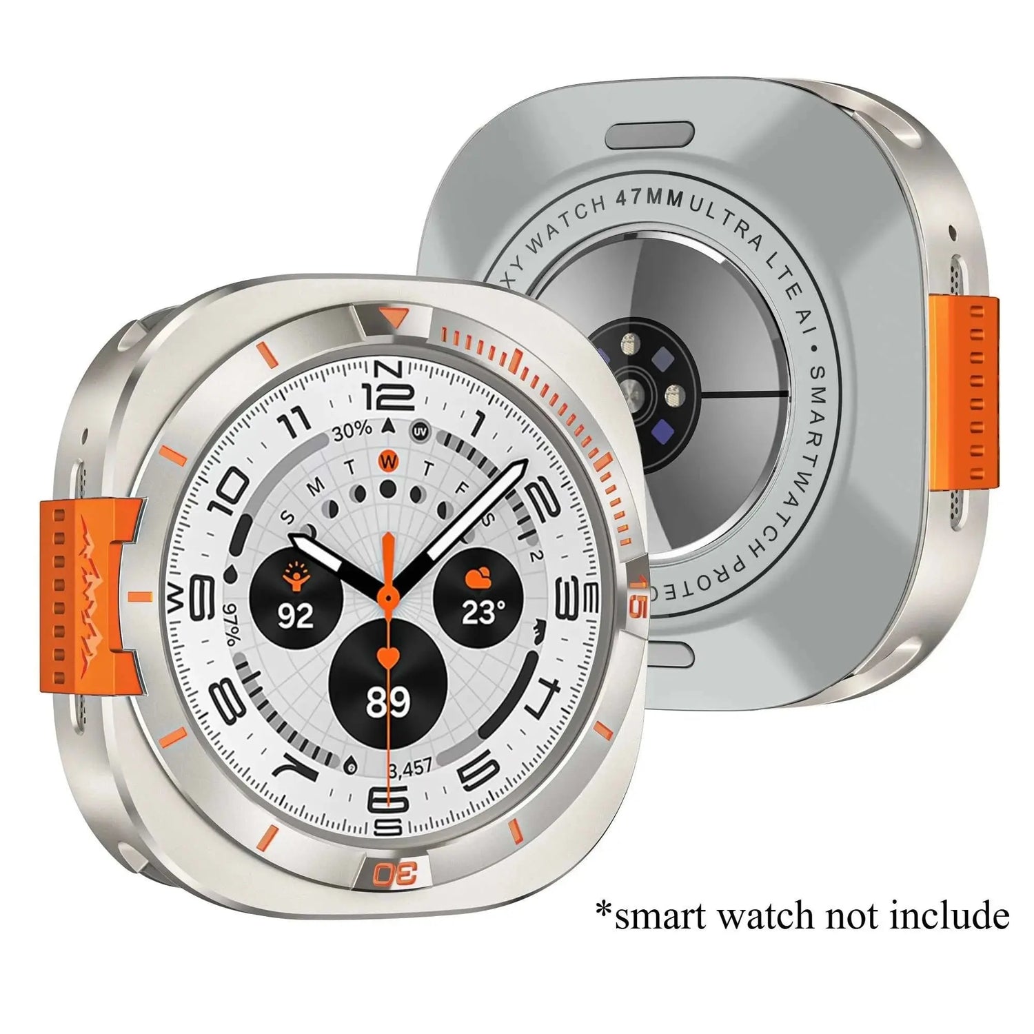 Metal Alloy Protective Case for Samsung Galaxy Watch Ultra 2025 47mm Hard Bumper Cover for Galaxy Watch 7 Ultra 47mm Accessories Khamik Shop Online