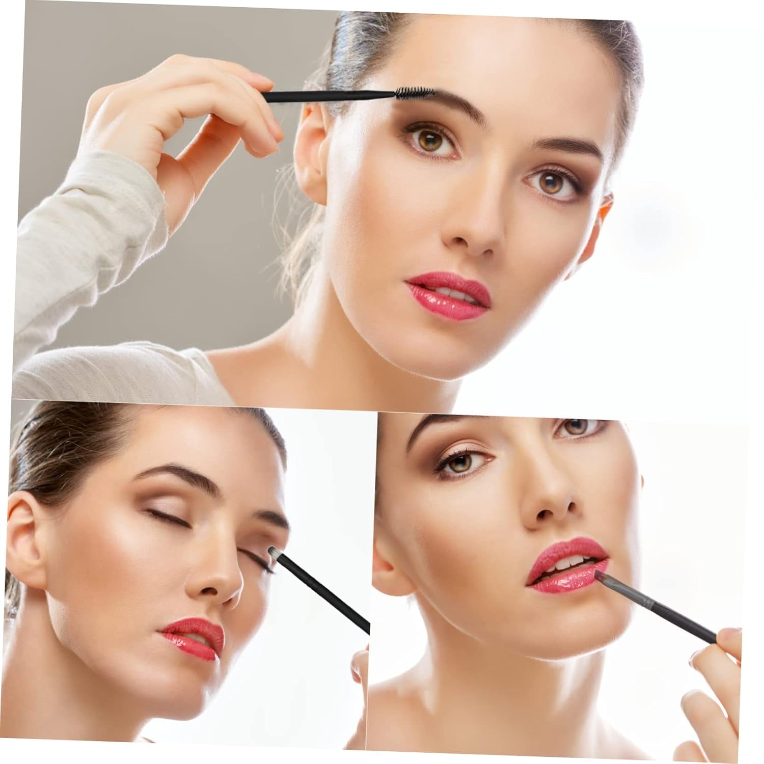 15Pcs Makeup Brush for Brow Lip Eyelash Brow Lamination Brush Eyebrow Applicator for Women Makeup Artist