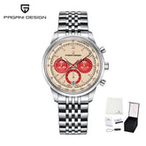 PAGANI DESIGN New VK63 Quartz Watch 41mm Men Wristwatch Chronograph Stainless Steel Waterproof Clock Top Brand Gift Watches Mens Khamik Shop Online
