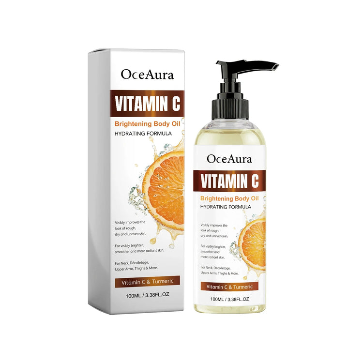 OceAura 100ml Vitamin C Skin Care Body Oil Moisturizes Skin Smooth, Moist and Shiny Skin Care Body Oil Khamik Shop Online