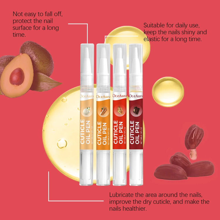 Oceaura Nail Cuticle Care Oil Pen Set Prevent Agnail Nutrition Dry Repairing Damaged Treatment Finger Nail Nourishing Oils Kits Khamik Shop Online