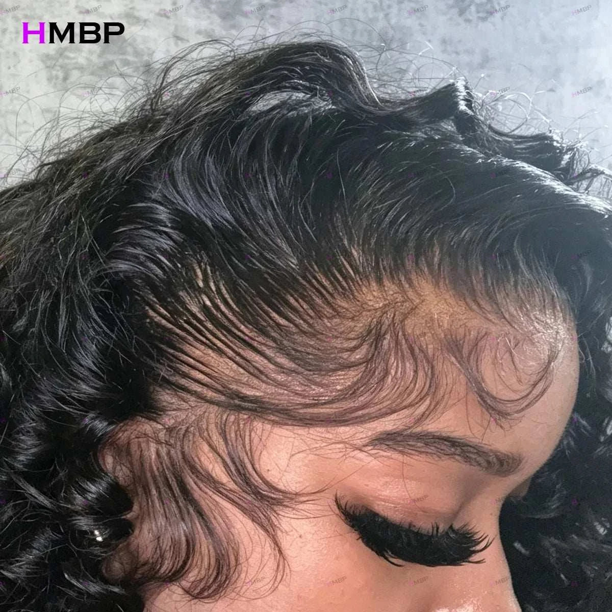Glueless Wig Pre Plucked Hairline Loose Deep Wave 9x6/13x4 HD Lace Frontal Wig 400 Density Deep Water Wave Curly Human Hair Wig Khamik Shop Online
