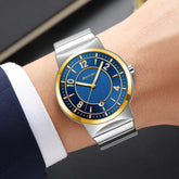 9401 Luxury Mens Steel Band Watch Original Business Quartz Wristwatch Waterproof Watches for Man Clock Reloj Hombre 2026 Khamik Shop Online