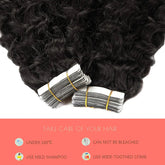 Water Wave Tape in Human Hair Extension Brazilian Hair Skin Weft Tape in Curly Human Hair 20 Pcs/Set Black Brown Blonde Color Khamik Shop Online