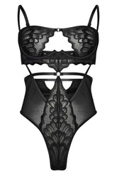 Lace Hollow out Bodysuit Jade