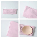 Strapless Sports Bra Gym Crop Top Women Quick-Drying Yoga Clothes Women Tube Bra Fitness Chest Wrap Underwear Workout Bra Female Khamik Shop Online