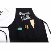 Women Men Solid Linens apron kitchen Pocket For home and kitchen Adjus Cerise Alfie