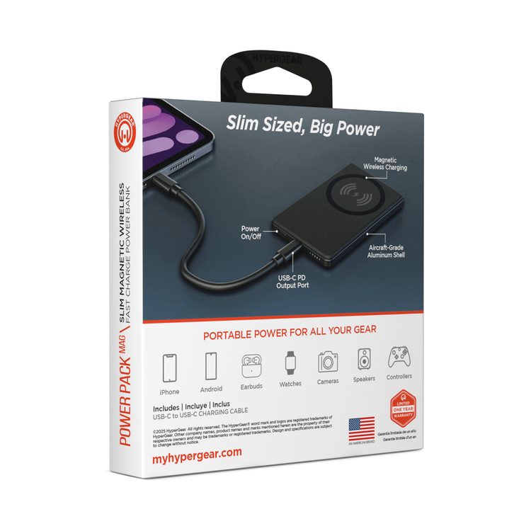 HyperGear PowerPack MAG Slim Power Bank Sky Iapetus