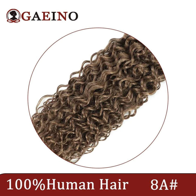 Water Wave Human Hair Weft Extension Dirty Blonde Curly Hair Sew In Weft Hair Extensions Double Weft Remy Hair Wet And Wavy 100G Khamik Shop Online