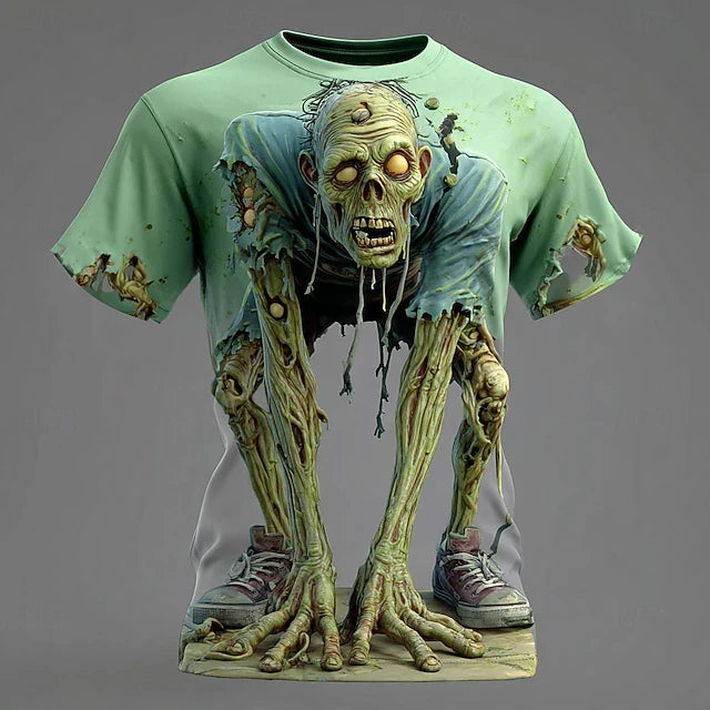 Fun Skull Zombie Horror Patte 3DPatte Sport Quickdry Breatha Men&