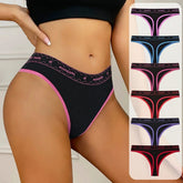 6Pcs/Set Women Thongs Low Waist Sexy Underwear Soft Panties Girls Briefs Cotton G-String Breathable Ladies Panty Female Lingerie Khamik Shop Online