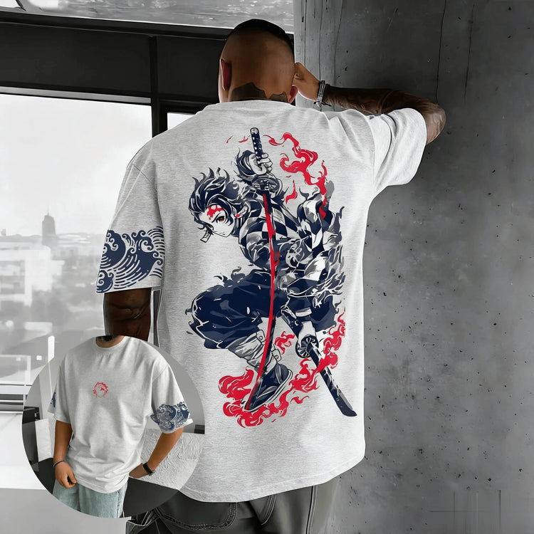 Demon Slayer Anime Graphic T Shirt Man Women Short Sleeve Tee Cotton Streetwear Casual Tops Summer Oversized Fashion Y2k Unisex Khamik Shop Online