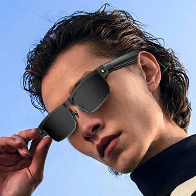 1 pair L802 AI smart sunglasses 8-megapixel HD camera anti-shake waterproof translation video recording calling photo-taking Khamik Shop Online