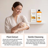 OceAura Fresh Persimmon Shower Gel Gentle Deep Cleansing Skin Barrier Protection Repair Long-Lasting Citrus Fruity Scent Mild Moisturizing Body Wash Khamik Shop Online