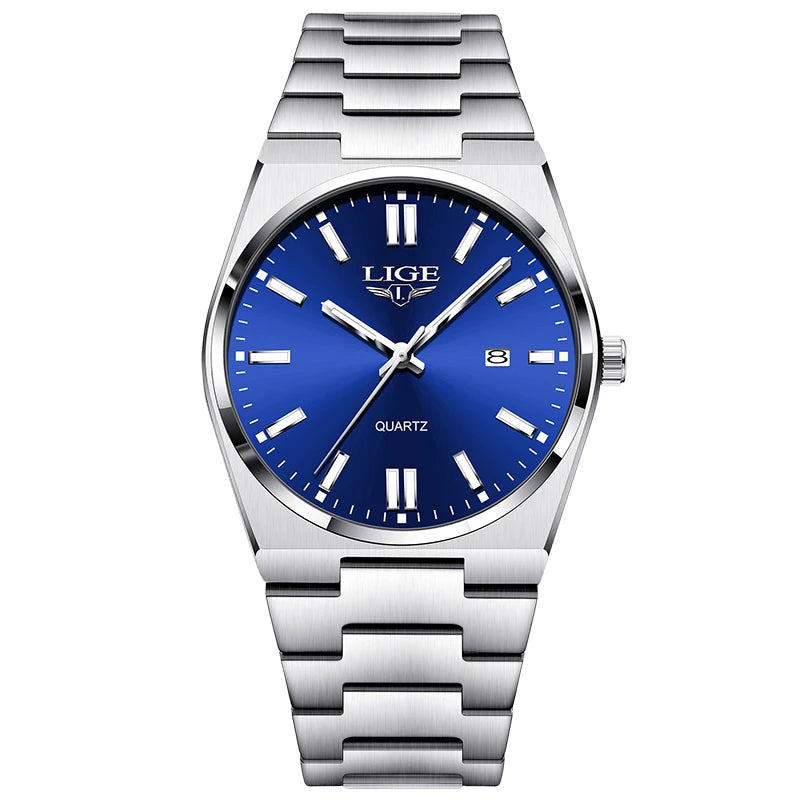 Fashion Watches for Men Stainless Steel Waterproof Luminous Man Watch Date Week Luxury Casual Men Quartz Watch Reloj Hombre