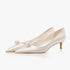 2026 New Luxury Designer White Satin Wedding Bridal Shoes Pearl High Heels Daily Fashion High Heels Khamik Shop Online