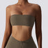 Strapless Sports Bra Gym Crop Top Women Quick-Drying Yoga Clothes Women Tube Bra Fitness Chest Wrap Underwear Workout Bra Female Khamik Shop Online