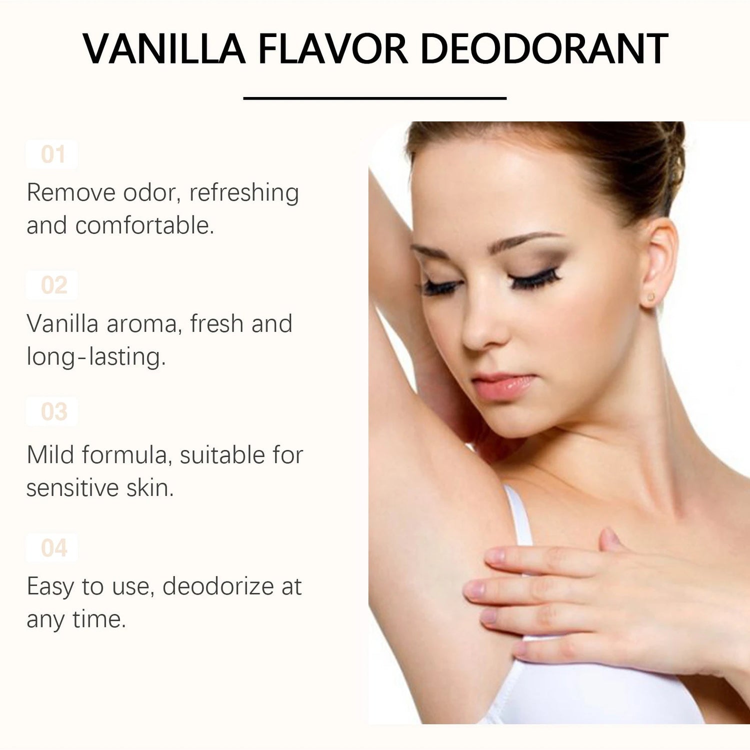 OceAura Natural Vanilla Body Freshener Stick - Floral Scent Underarm Care Refreshing Daily Use Stick Khamik Shop Online