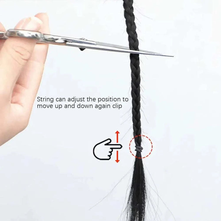 1/2PCS Hair Extension Braided Ponytail Fashion Long Twist Braided Ponytail Synthetic Extension Hair Accessories Hip Hop Y2K Girl Khamik Shop Online