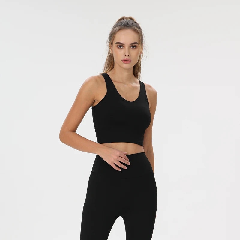 Women Yoga Vest Workout Pilates Activewear Tops Running Gym Pretty Workout Clothes Sports Bras Active Wear Female Camisole Bra Khamik Shop Online