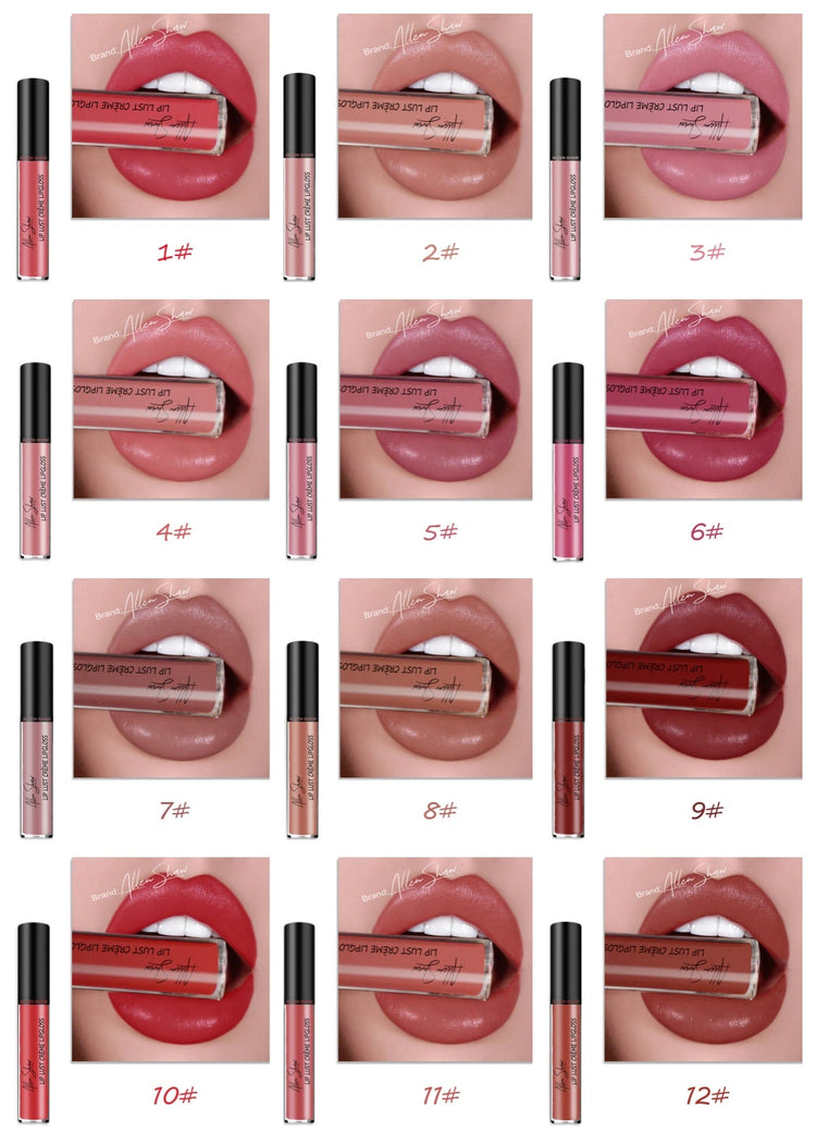 Silky Cream Texture Lip Gloss Aliexpress Shopee Cross-Border Exclusive Periwinkle Abderus
