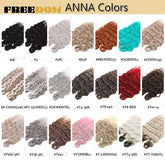 FREEDOM Synthetic Curly Braiding Hair Extensions 24 Inch/60 cm Long Deep Wavy Twist Crochet Braids Hair Ombre Brown Rainbow Hair Khamik Shop Online
