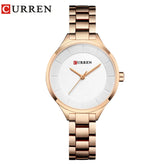 CURREN New Simple Women Bracelet Wrist Watches Light Extravagant Girls Fashion Geneva Quartz Clock Female Luxury Wristwatch 2017 Khamik Shop Online