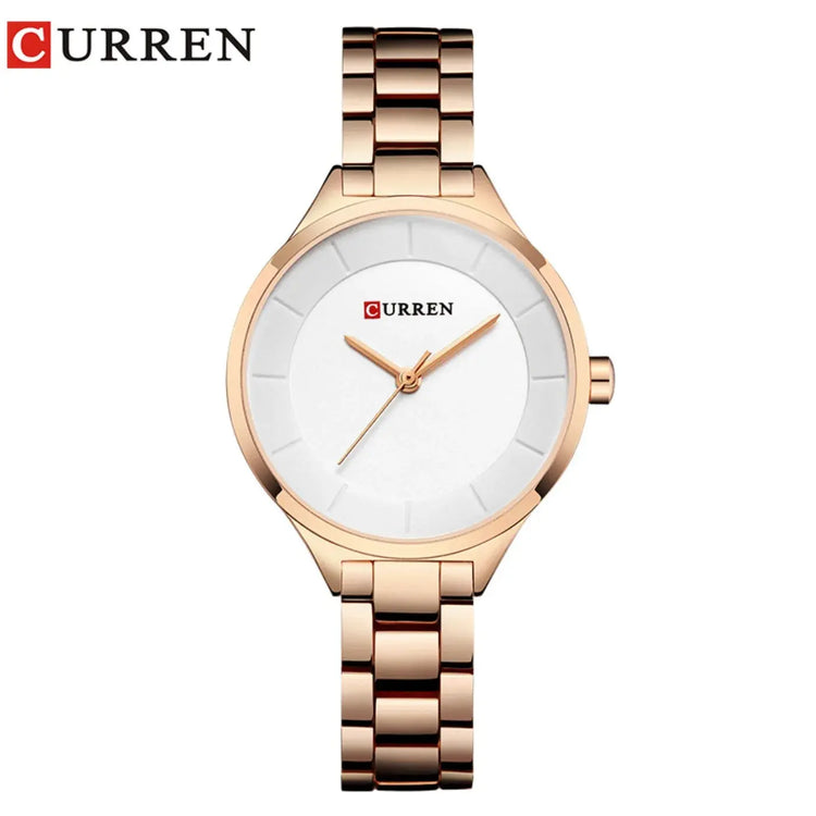 CURREN New Simple Women Bracelet Wrist Watches Light Extravagant Girls Fashion Geneva Quartz Clock Female Luxury Wristwatch 2017 Khamik Shop Online