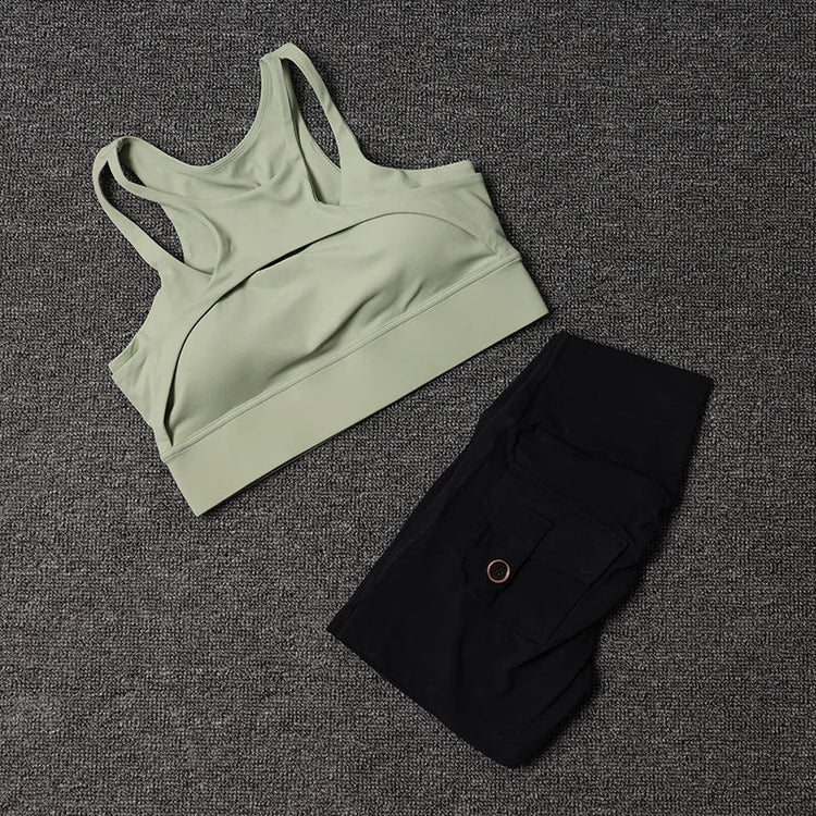 Fitness Shorts Yoga Sets Women&