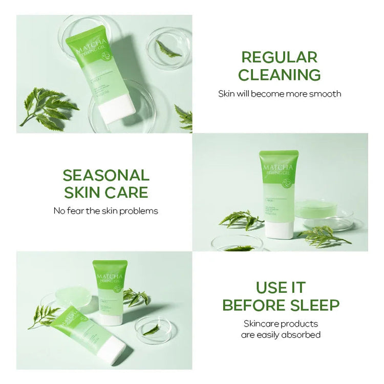 LAIKOU Matcha Exfoliating Peeling Gel Facial Scrub Moisturizing Nourishing Repair Scrubs Face Cream Beauty Skin Care Khamik Shop Online