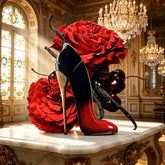 Gradient Red Black High Heel Women Eau de Parfum Rich Spicy Floral Fruity Scent Glossy Stiletto Shoe Bottle Luxury Dark Jewelry Style Long Lasting Charming Lady Fragrance Premium Holiday Gift for Valentine Birthday Wedding Anniversary Christmas Khamik Shop Online
