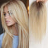 12 Inch Light Brown Ombre Middle Part Lace Front Topper 100% Remy Human Hair Topper Hair Pieces with Clips Extensions for Women Khamik Shop Online