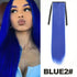Straight Long Ponytail Extensions 22inch Natural Black Wrap Around Synthetic Hair Piece Pony Tail Hair Hairpieces for Women Girl Khamik Shop Online
