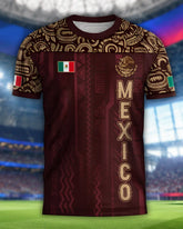 2026 Mexico National Flag Print T Shirt Men women 3D Eagle Pattern Short Sleeve Tees Outdoor Football Sports Clothes Casual Tops Khamik Shop Online